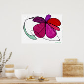 "Flower Dance"-ontwerp van Carolyn Fagg Poster (Keuken)