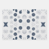 Flower Design 3 sets inpakpapier (Voorkant 3)