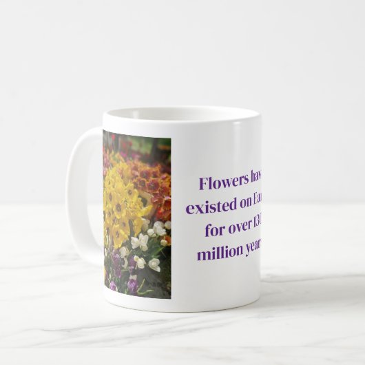 Flower design coffee mug koffiemok (Voorkant links)