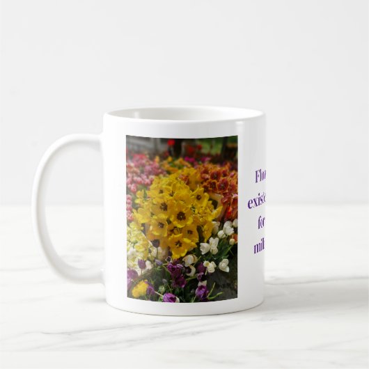 Flower design coffee mug koffiemok (Links)