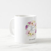Flower 🌺 Design Cup Koffiemok (Voorkant links)