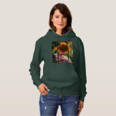Flower design dames hoodies (Voorkant volledig)