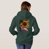 Flower design dames hoodies (Achterkant volledig)
