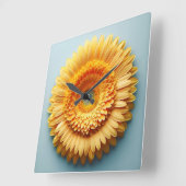 flower design vierkante klok (Hoek)