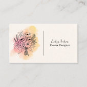 Flower Designer/Flower Shop/Bloemist Visitekaartje (Voorkant)