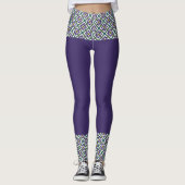 Flower Diamond Star Pattern Leggings (Voorkant)