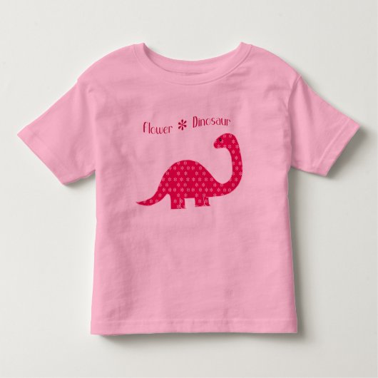 Flower Dinosaur Toddler T-shirt (Voorkant)