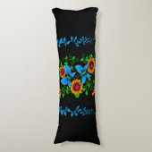 Flower Doodle Body Pillow Lichaamskussen (Voorkant Verticaal)