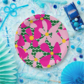 Flower Doodle Sierkussen Papieren Bordje (Feest)