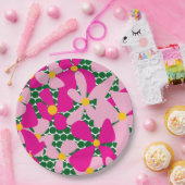 Flower Doodle Sierkussen Papieren Bordje (Feest)