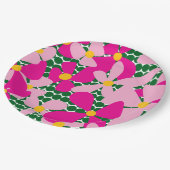 Flower Doodle Sierkussen Papieren Bordje (Gekanteld)