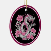 Flower Dragon keramisch Ornament (Rechts)