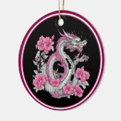 Flower Dragon keramisch Ornament (Links)