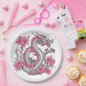 Flower Dragon Paper Bord (Feest)