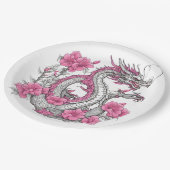Flower Dragon Paper Bord (Gekanteld)