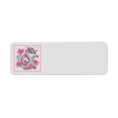 Flower Dragon retour adres label (Voorkant)