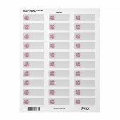 Flower Dragon retour adres label (Full Sheet)