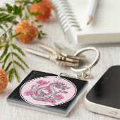 Flower Dragon Sleutelhanger (Voorkant Rechts)