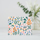 Flower Drawing Briefkaart (Staand voorkant)