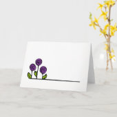 Flower Drawing Wenskaart - Blank Inside Kaart (Gele Bloem)