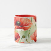 Flower Dream - Poppy Pattern Mok (Midden)