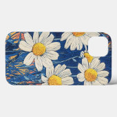 Flower Dreams Camomille Impasto Style iPhone Case (Achterkant (horizontaal))