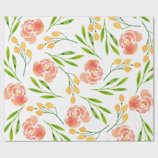 Flower Earrings Cadeaupapier (Vlak)