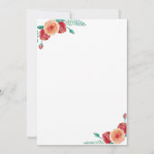 Flower Easter Celebration Uitnodiging (Achterkant)