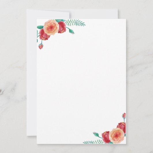 Flower Easter Celebration Uitnodiging (Achterkant)