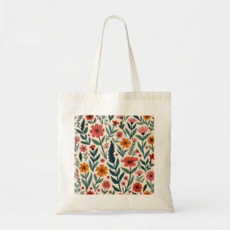 Flower eco bag tote bag