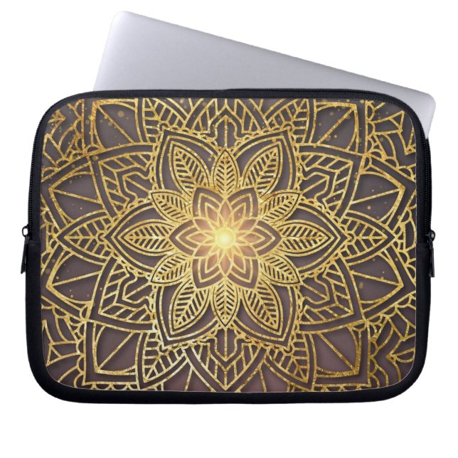 Flower Electronics Bag| Zazzle_Growshop. Laptop Sleeve (Voorkant)