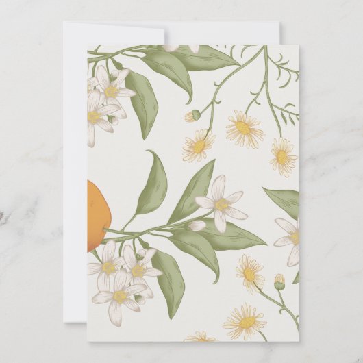 Flower Elegant Script Pensioenfeest Kaart (Achterkant)