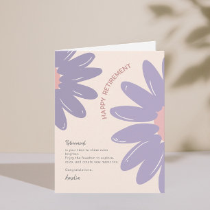 Flower Employee Staff Happy Retirement Kaart