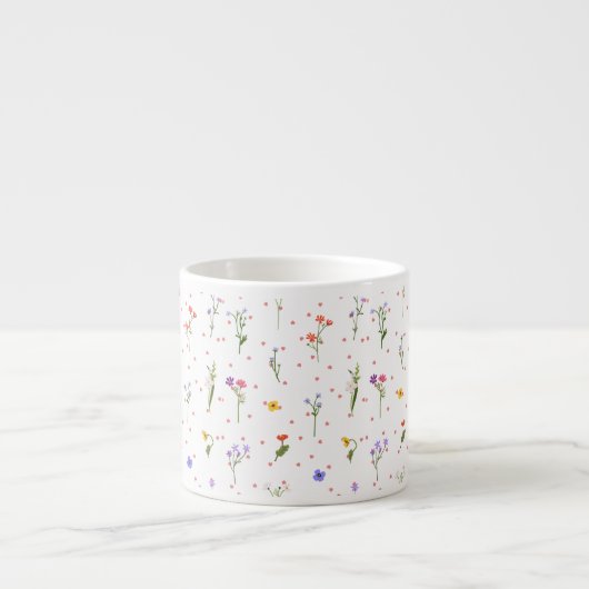 Flower Espresso Mok (Voorkant)