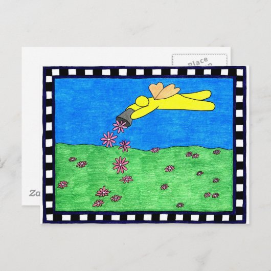 Flower Faerie Briefkaart (Voorkant / Achterkant)