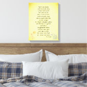 Flower Fairies Inspirerend vers Canvas Afdruk (Insitu (Slaapkamer))