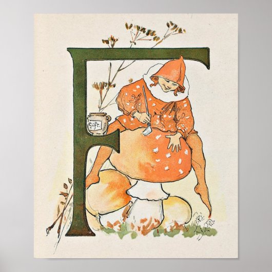 Flower Fairy Alphabet Poster (Voorkant)