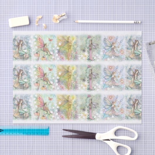 Flower Fairy Art grillige Waterverf Tissuepapier (Craft)