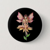 Flower Fairy Button Pin (Voorkant)