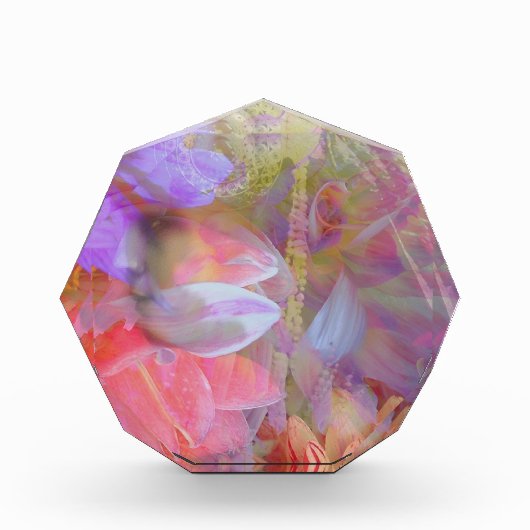 Flower Fairy dubbele belichting fantasy kunst Fotoblokken (Voorkant)