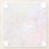 Flower Fairy dubbele belichting fantasy kunst Glazen Onderzetter (Achterkant)