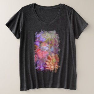 Flower Fairy dubbele belichting fantasy kunst Grote Maat T-shirt