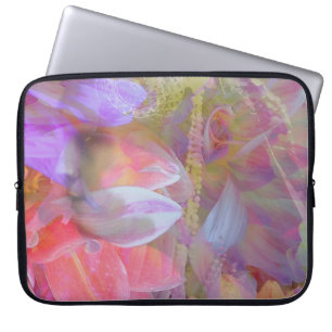 Flower Fairy dubbele belichting fantasy kunst Laptop Sleeve