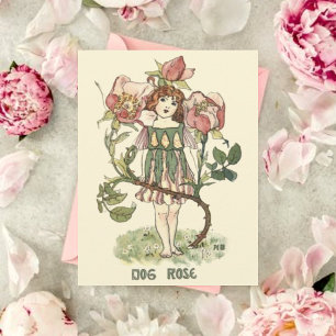 Flower Fairy Gardeners Opgevouwen Notitiekaartje
