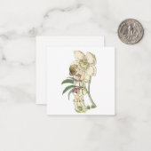 Flower Fairy gevouwen Note Kaart Notitiekaartje (Voorkant / Achterkant in situ)