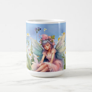 Flower Fairy in roze jurk Mok