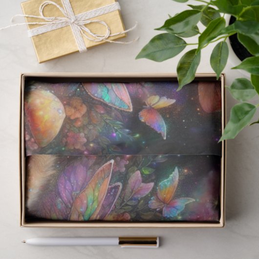 Flower Fairy Kitten Garden Party Decoupage Tissuepapier (Geschenk)