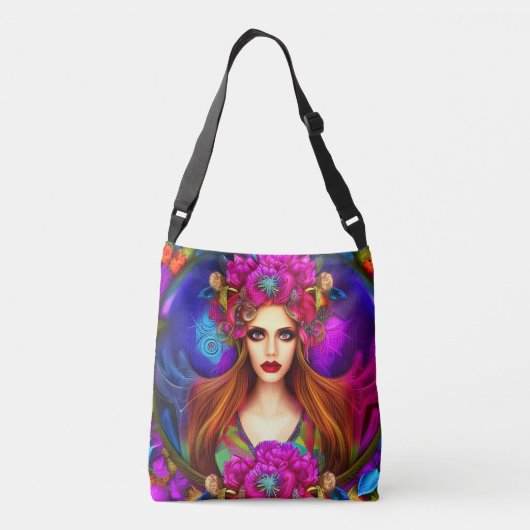 Flower Fairy Queen Crossbody Tas (Achterkant)