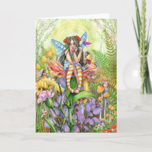Flower Fairy Wenskaart Kaart