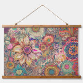 Flower Fantasy Wall Hanging Hangend Wandkleed (Voorkant)